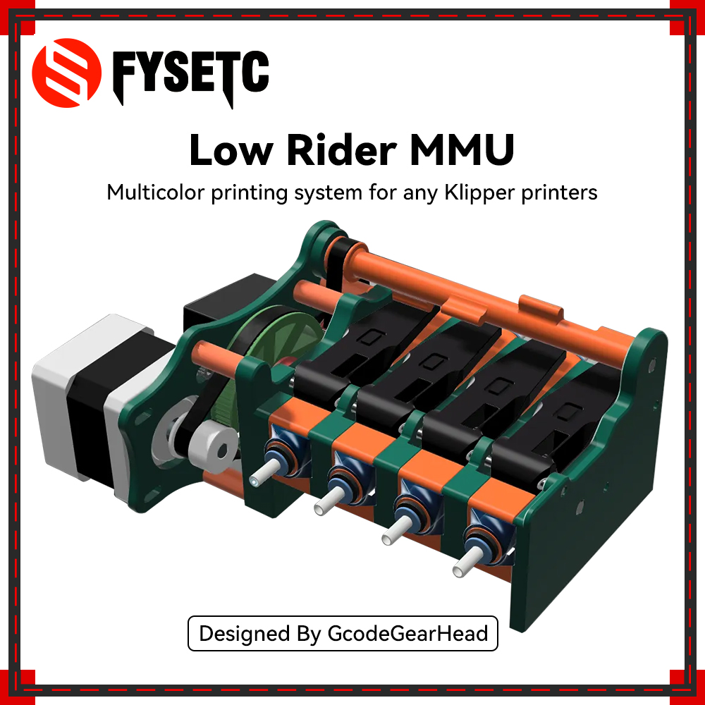 3D Printing Klipper - NEW Low Rider MMU Multicolor Printing