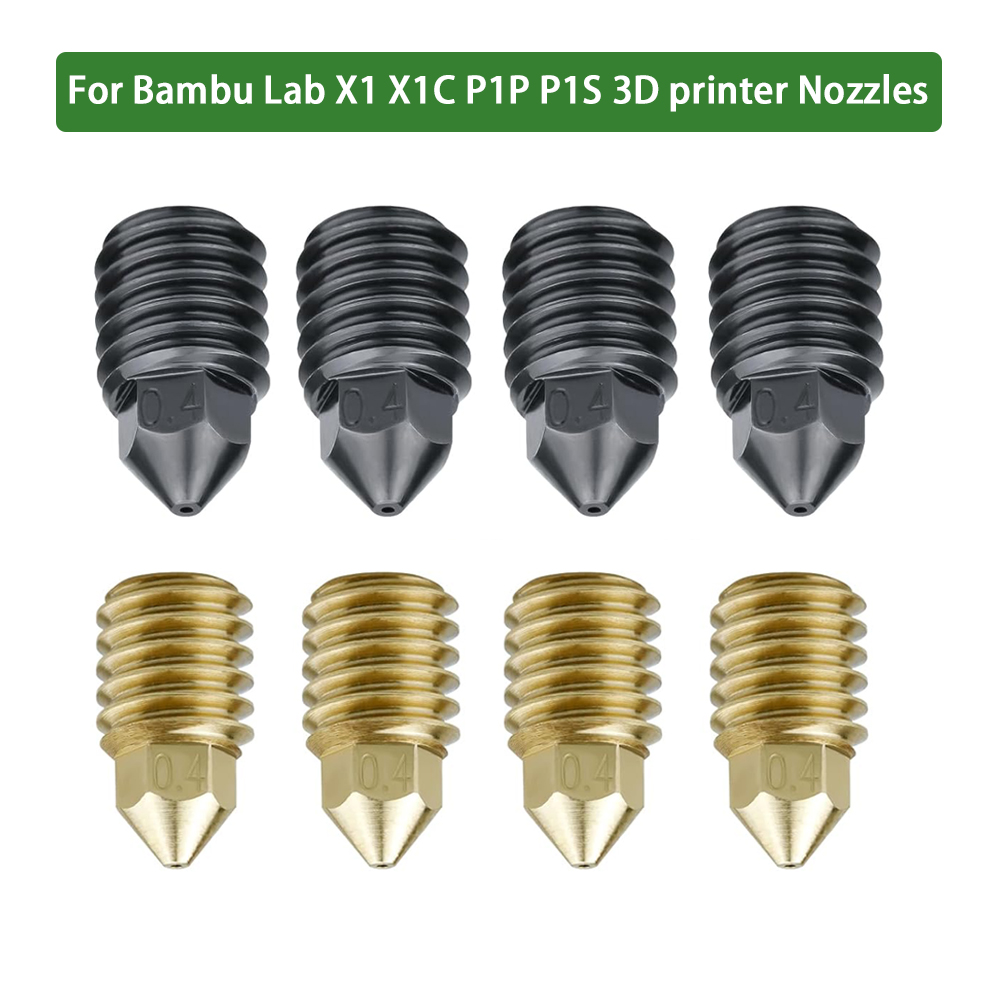 3D Printing Steel - High Flow Hardened Steel Brass Nozzle