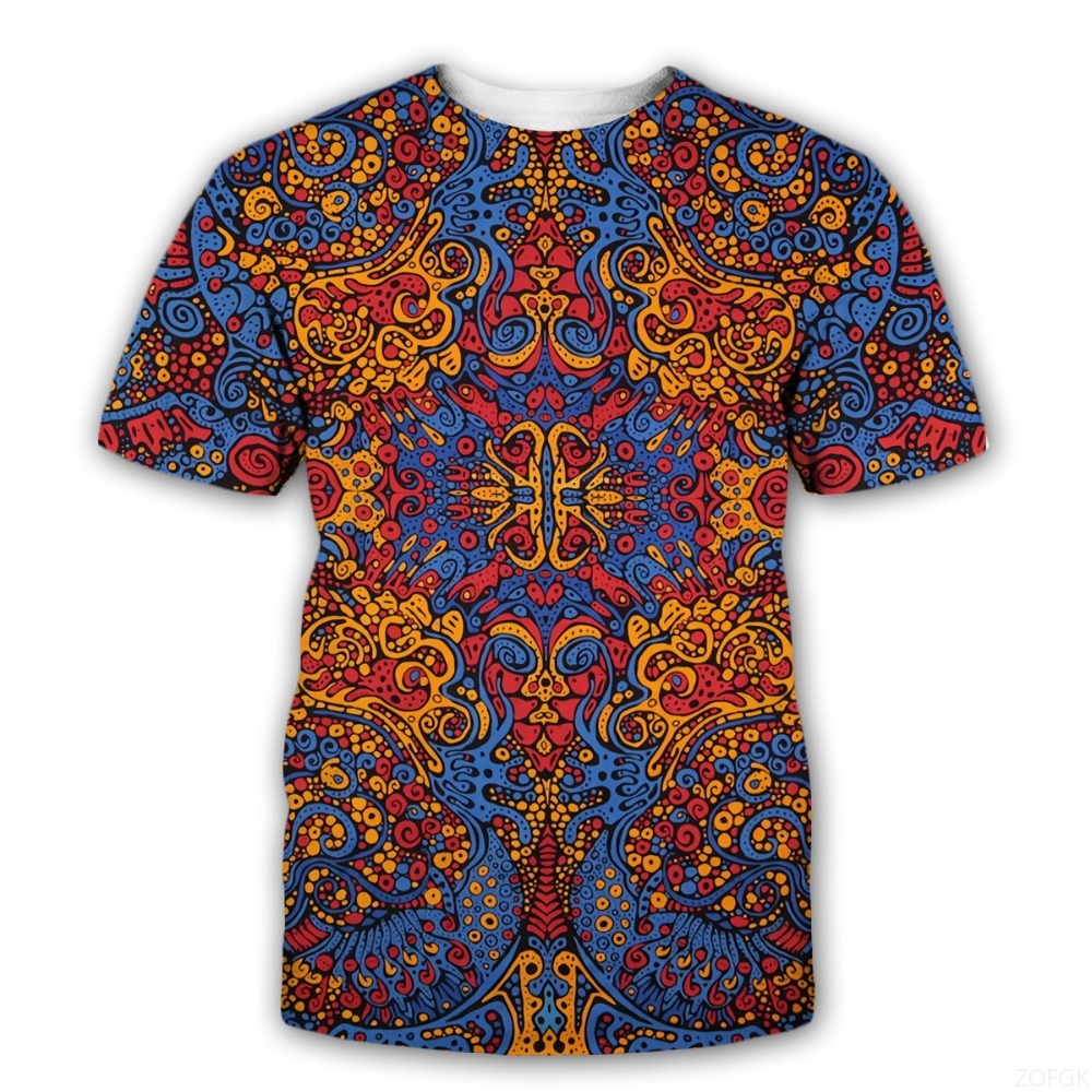 3D Printing Jersey - New Mysterious Symbols Trippy 3D Print