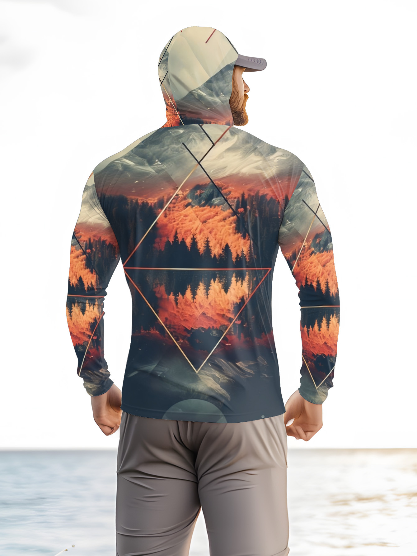 Outdoor Men's Fishing Hoodie B - огляд і ціна 3D Printing Jersey