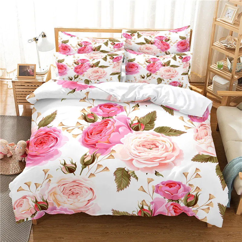 Flowers Bedding Set Duvet Cove - огляд і ціна 3D Printing Ideas