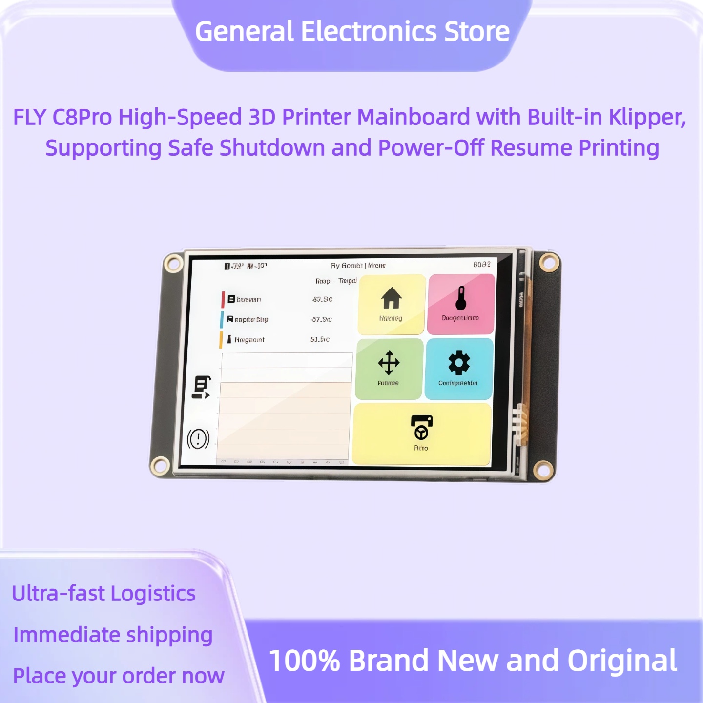 FLY C8Pro High-Speed 3D Printe - огляд і ціна 3D Printing Klipper