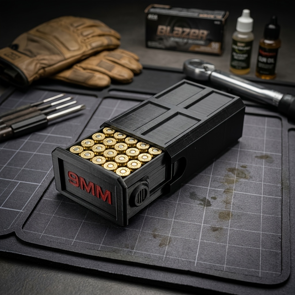 3D Printed 9mm Ammo Box, 50-Ro - огляд і ціна Enclosure 3D Printing