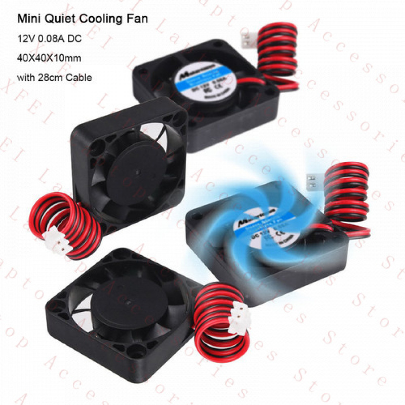 F 4X 12V Laptop 3D Printer DVR - огляд і ціна Cooling Fan 40Mm 3D
