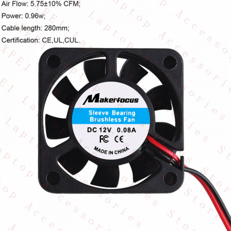 F 4X 12V Laptop 3D Printer DVR - огляд і ціна Cooling Fan 40Mm 3D