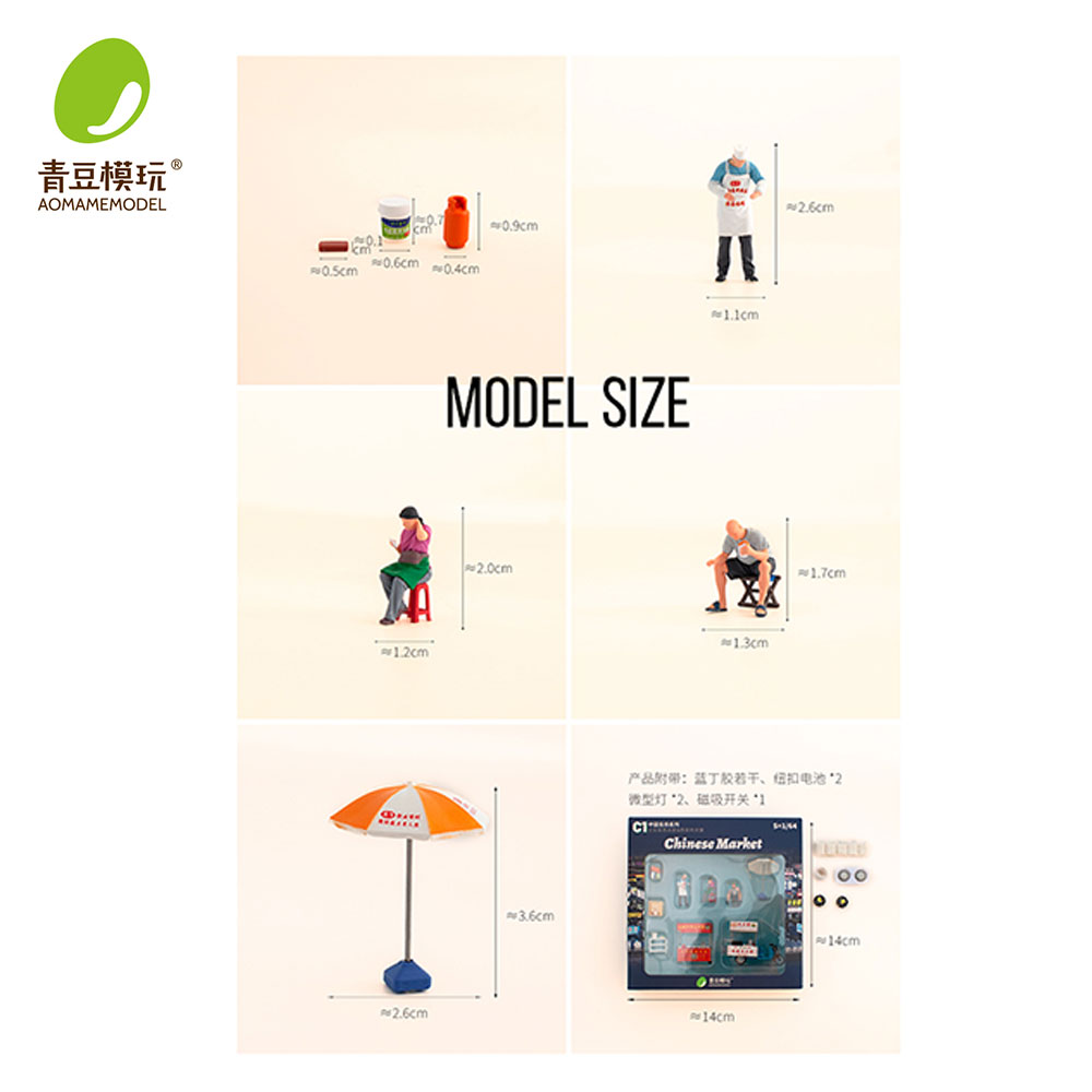 1/64 Night market s Model Kit- - огляд і ціна 3D Printing Jobs