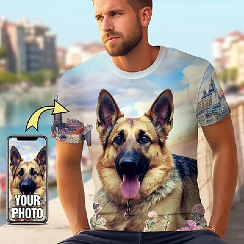 Custom Pet T Shirt for Men Des - огляд і ціна 3D Printing Service