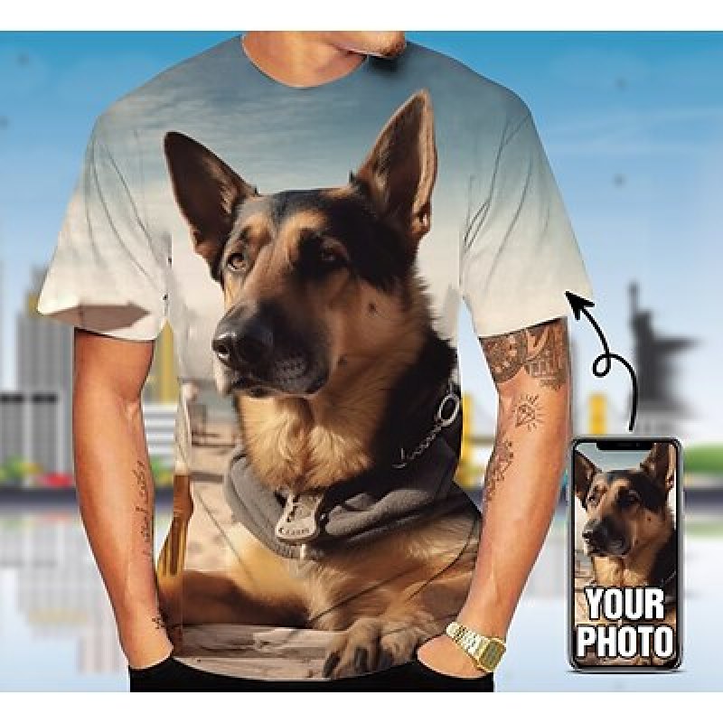 Custom Pet T Shirt for Men Des - огляд і ціна 3D Printing Service